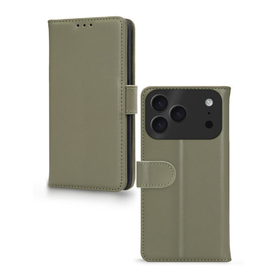 Mobilize Premium Gelly Wallet iPhone 17 Pro Max hoesje groen
