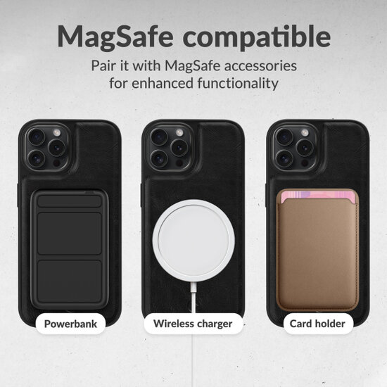 Mobilize 2 in 1 Wallet MagSafe iPhone 17 hoesje zwart