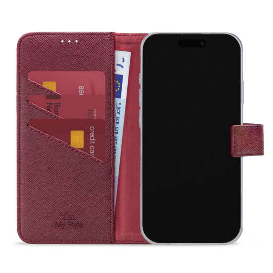 My Style Flex Wallet iPhone 17 Pro hoesje rood