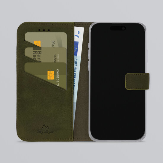 My Style Flex Wallet iPhone 17 Pro Max hoesje groen