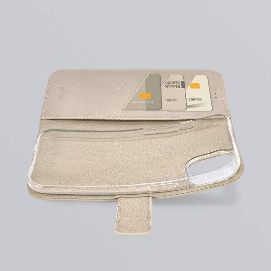 My Style Flex Wallet iPhone 17 Pro Max hoesje beige
