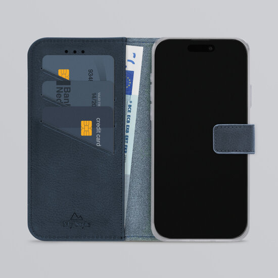 My Style Flex Wallet iPhone 17 Pro hoesje blauw
