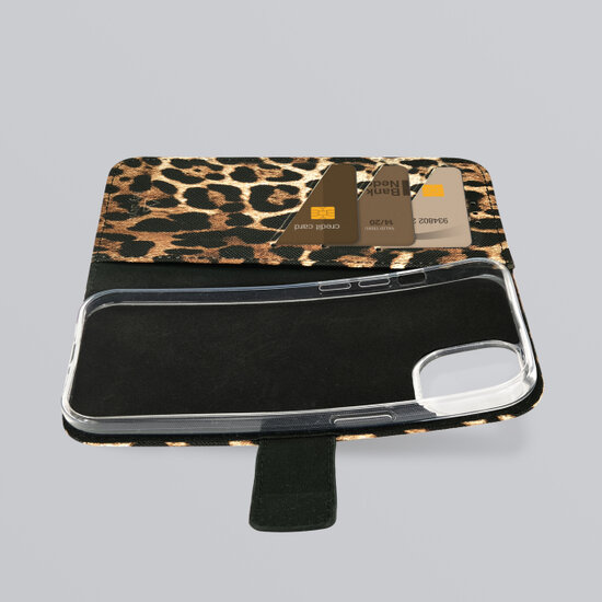 My Style Flex Wallet iPhone 17 Pro hoesje leopard
