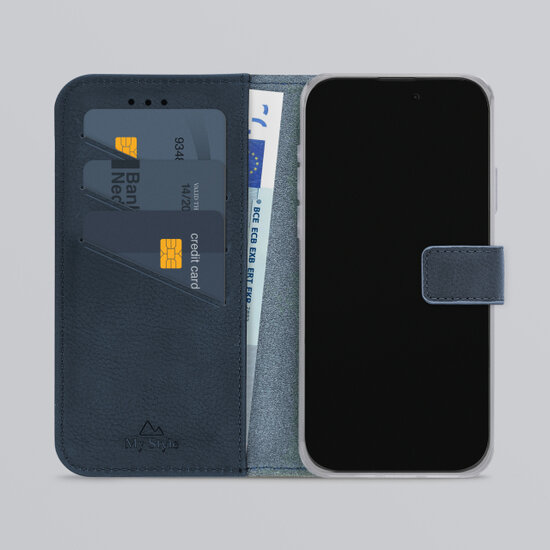 My Style Flex Wallet iPhone 17 hoesje blauw