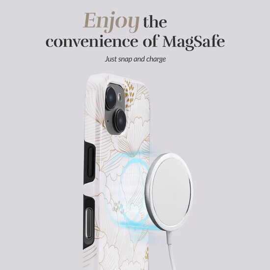 MIO MagSafe iPhone 17 Air hoesje White Roses