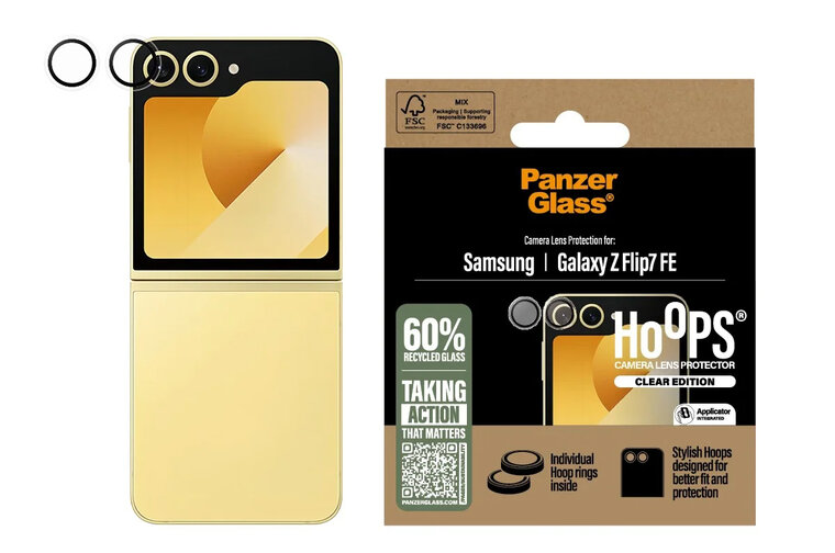 PanzerGlass Hoops Galaxy Z Flip 7 FE camera protector