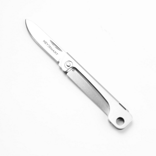 KeySmart Mini roestvrijstaal mes sleutelhanger