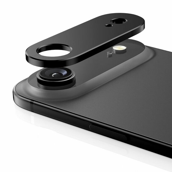 TechProtection iPhone Air aluminium camera beschermer zwart