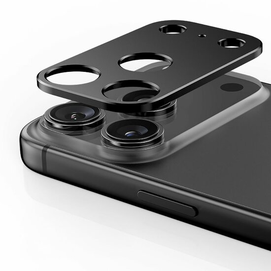 TechProtection iPhone 17 Pro Max&nbsp;aluminium camera beschermer zwart