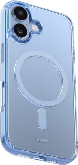 LAUT Crystal Fluro MagSafe iPhone 17 hoesje blauw