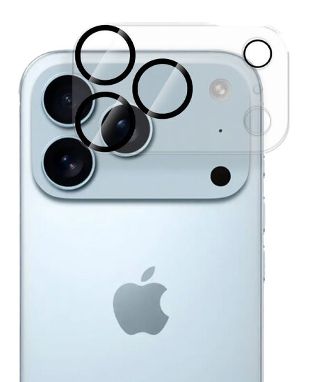 TechProtection iPhone 17 Pro Max camera beschermer transparant