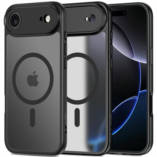 TechProtection Slim MagSafe iPhone 17 Air hoesje zwart