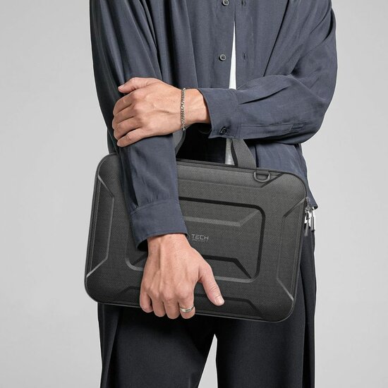TechProtection Ranger MacBook 13 / 14 inch sleeve laptop tas zwart