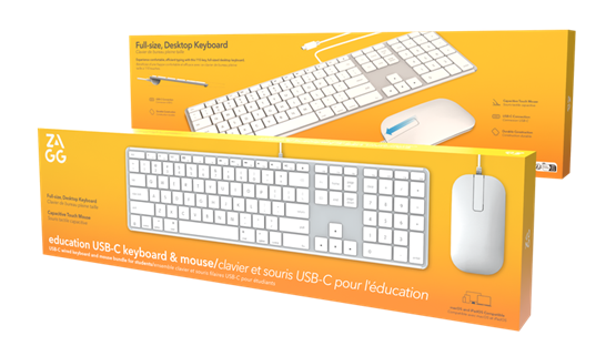 ZAGG USB-C bedraad toetsenbord wit
