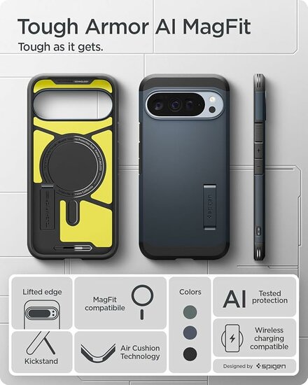 Spigen Tough Armor MagSafe Google Pixel 10 Pro XL hoesje slate
