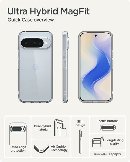 Spigen Ultra Hybrid Google Pixel 10 / Google Pixel 10 Pro hoesje transparant