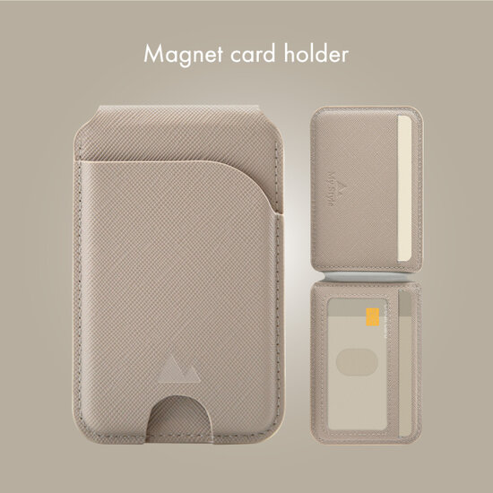 My Style MagSafe wallet kaarthouder beige