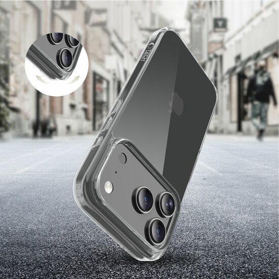 TechProtection Air Hybrid iPhone 17 Pro Max hoesje transparant