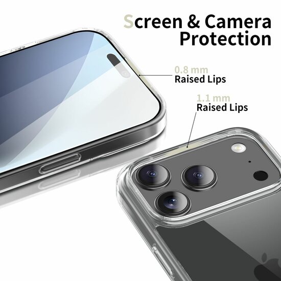 TechProtection Air Hybrid iPhone 17 Pro hoesje transparant