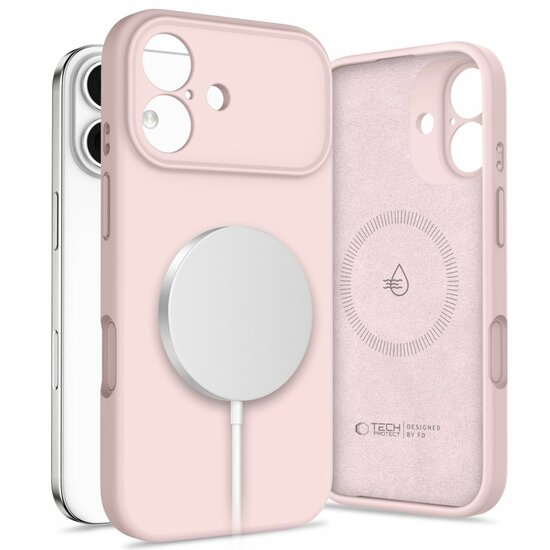 TechProtection Silicone MagSafe iPhone 17 hoesje zwart