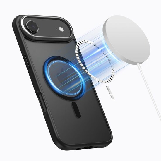TechProtection Edge MagSafe iPhone 17 Air hoesje zwart
