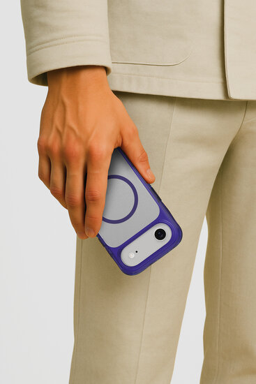 LAUT Crystal Matter X MagSafe iPhone Air hoesje paars