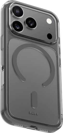 LAUT Crystal Fluro MagSafe iPhone 17 Pro Max hoesje grijs
