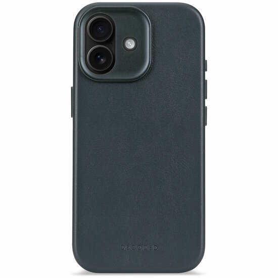 Decoded Leather backcover iPhone 17 hoesje blauw