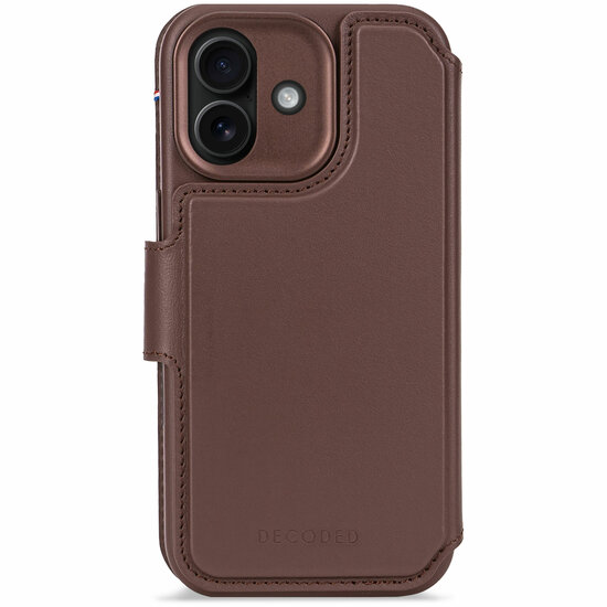 Decoded Leather Detachable 2 in 1&nbsp;Wallet iPhone 17 hoesje bruin