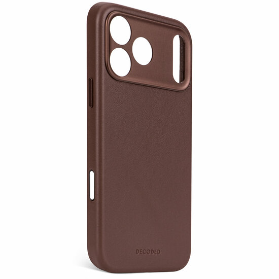 Decoded Leather backcover iPhone 17 Pro hoesje bruin