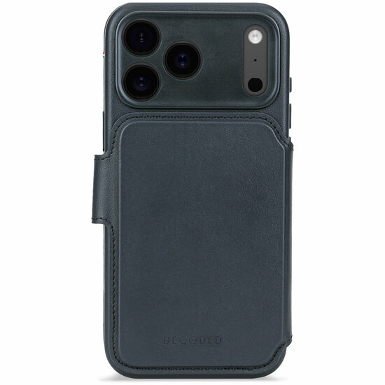 Decoded Leather Detachable 2 in 1&nbsp;Wallet iPhone 17 Pro hoesje navy