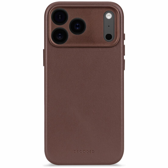 Decoded Leather backcover iPhone 17 Pro Max hoesje bruin