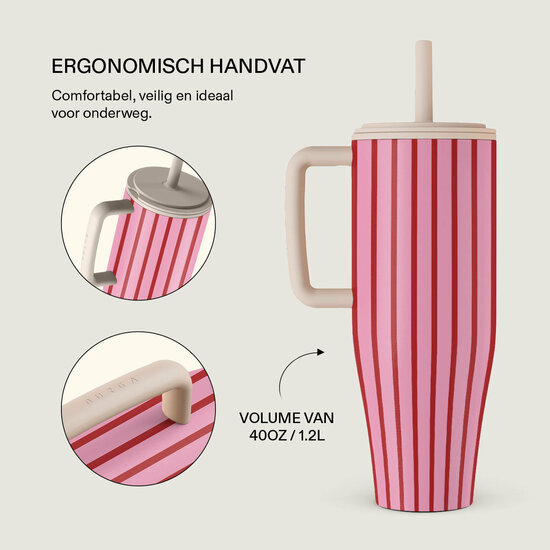Burga Tumbler leakproof drinkbeker 1,2 liter favorite bikini