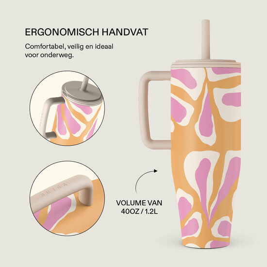 Burga Tumbler leakproof drinkbeker 1,2 liter aloha