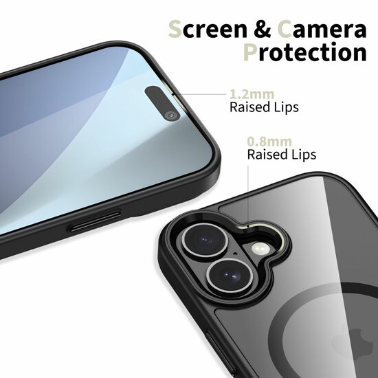 TechProtection MagSafe iPhone 17 hoesje zwart