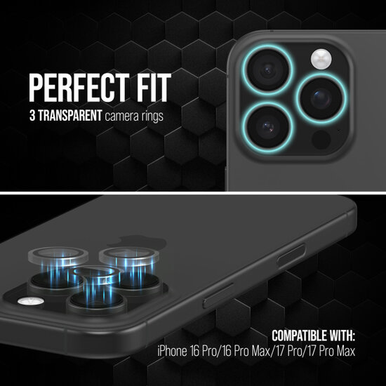 Striker Single iPhone 17 Pro / iPhone 17 Pro Max cameralens protector