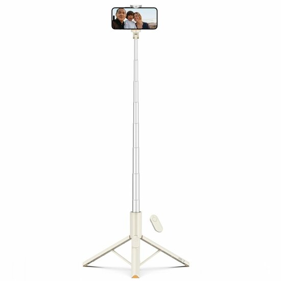 TechProtection Bluetooth Selfie stick / Tripod beige
