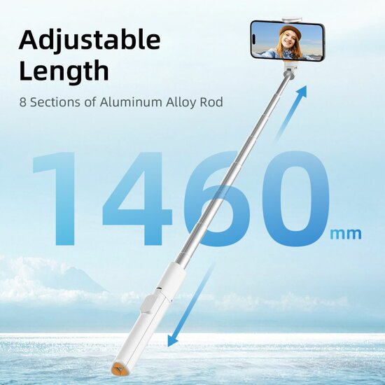 TechProtection Bluetooth Selfie stick / Tripod wit