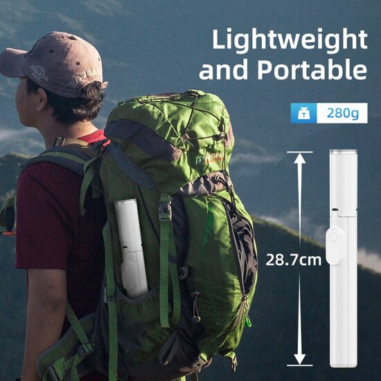 TechProtection Bluetooth Selfie stick / Tripod wit