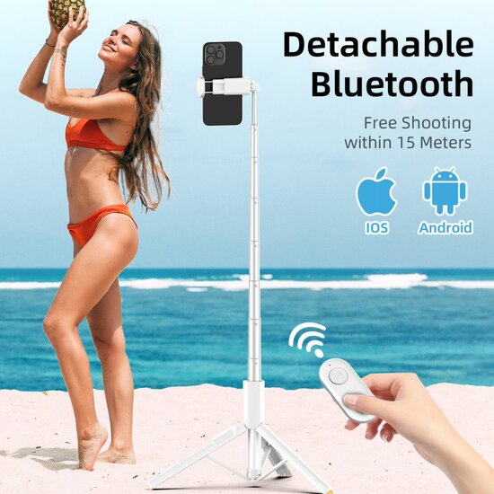 TechProtection Bluetooth Selfie stick / Tripod wit
