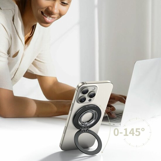 TechProtection MagSafe Ring stand zwart