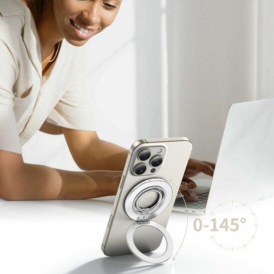 TechProtection MagSafe Ring stand zilver