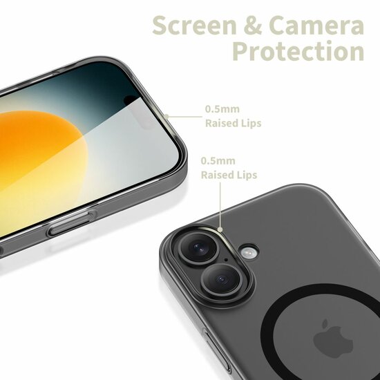 TechProtection MagSlim MagSafe iPhone 17 hoesje zwart