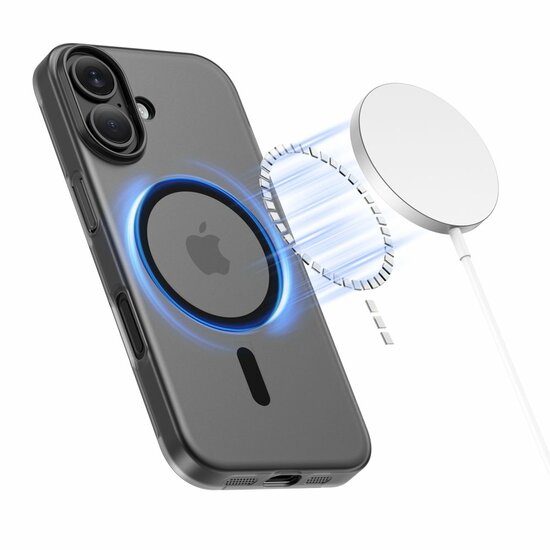 TechProtection MagSlim MagSafe iPhone 17 hoesje zwart