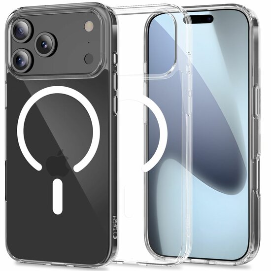 TechProtection Hybrid MagSafe iPhone 17 Pro Max hoesje transparant