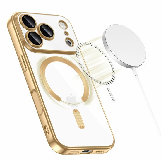TechProtection Flex MagSafe iPhone 17 Pro Max hoesje goud