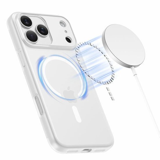 TechProtection MagSlim MagSafe iPhone 17 Pro Max hoesje transparant