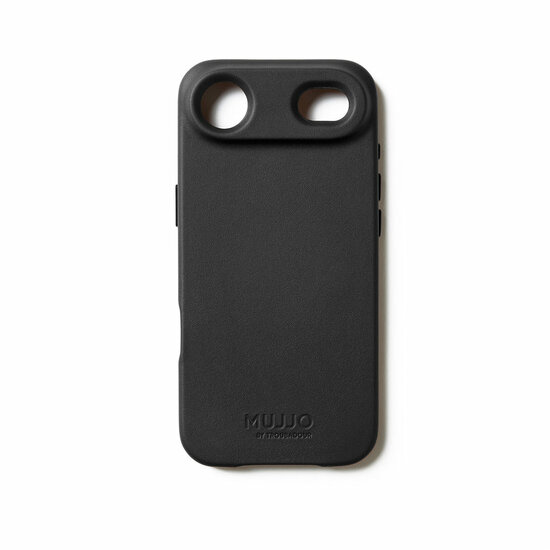 Mujjo Full Leather iPhone 17 Air hoesje zwart