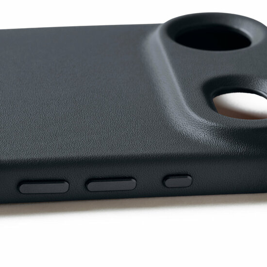 Mujjo Full Leather iPhone 17 Air hoesje basalt