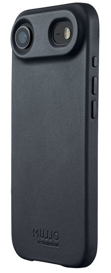 Mujjo Full Leather iPhone 17 Air hoesje basalt